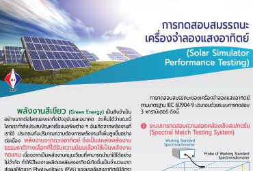 การทดสอบสมรรถนะเครื่องจำลองแสงอาทิตย์ (Solar Simulator Performance Testing)