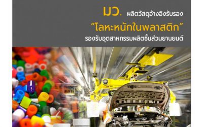 มว. ผลิตวัสดุอ้างอิงรับรอง “โลหะหนักในพลาสติก” รองรับอุตสาหกรรมผลิตชิ้นส่วนยานยนต์