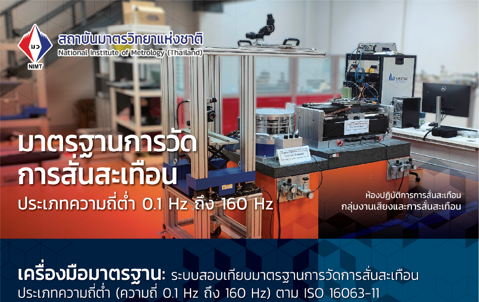 มาตรฐานการวัดการสั่นสะเทือน ประเภทความถี่ต่ำ 0.1 Hz ถึง 160 Hz