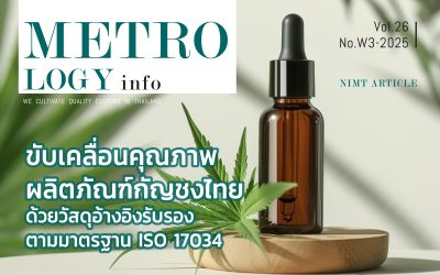 ขับเคลื่อนคุณภาพผลิตภัณฑ์กัญชงไทย ด้วยวัสดุอ้างอิงรับรองตามมาตรฐาน ISO 17034