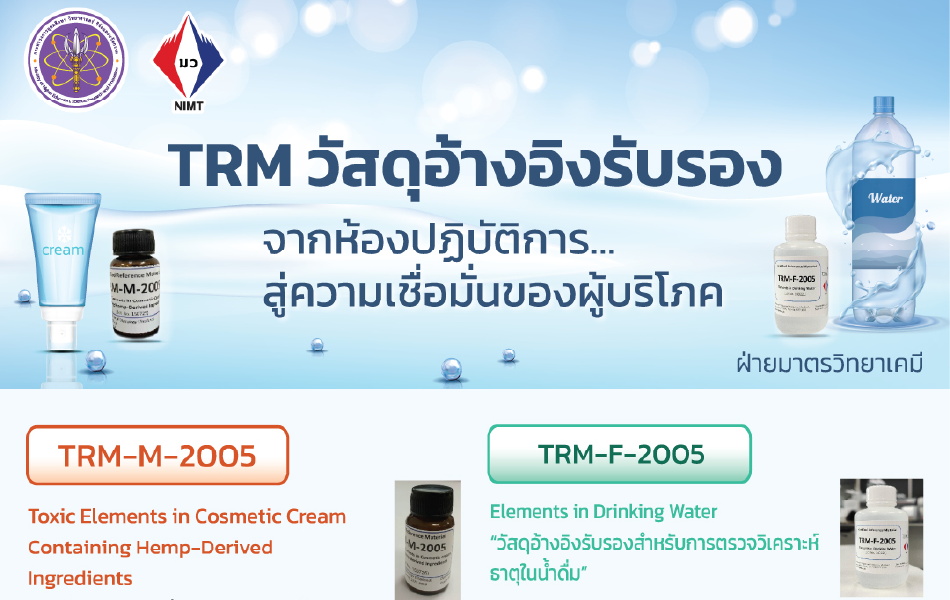Poster – TRM จากห้องปฏิบัติการ… สู่ความเชื่อมั่นของผู้บริโภค